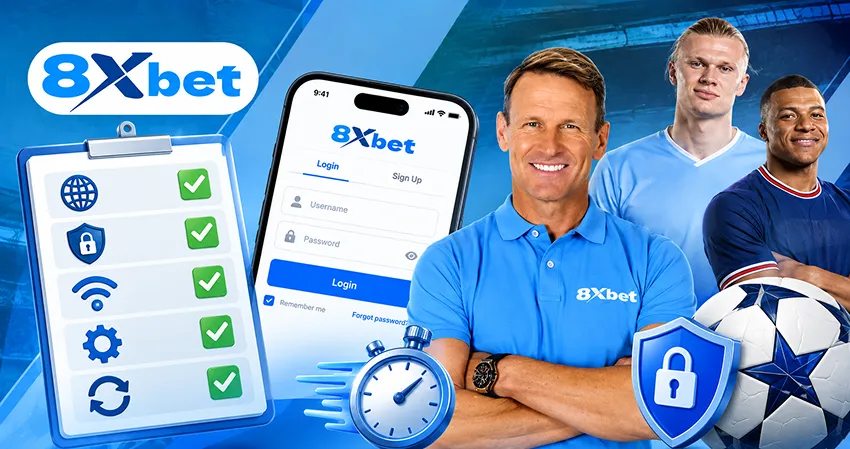 Checklist 8xbet Login nhanh trước khi đăng nhập