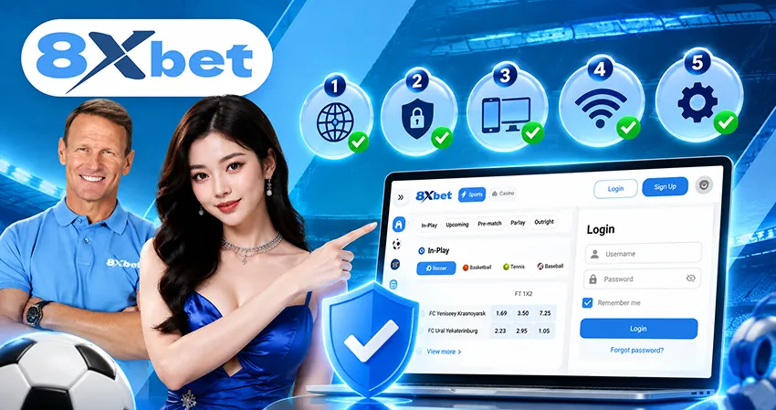 Trước khi thực hiện 8xbet Login, hãy kiểm tra 5 điều này